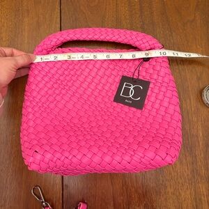 Pink Woven Women's Bag